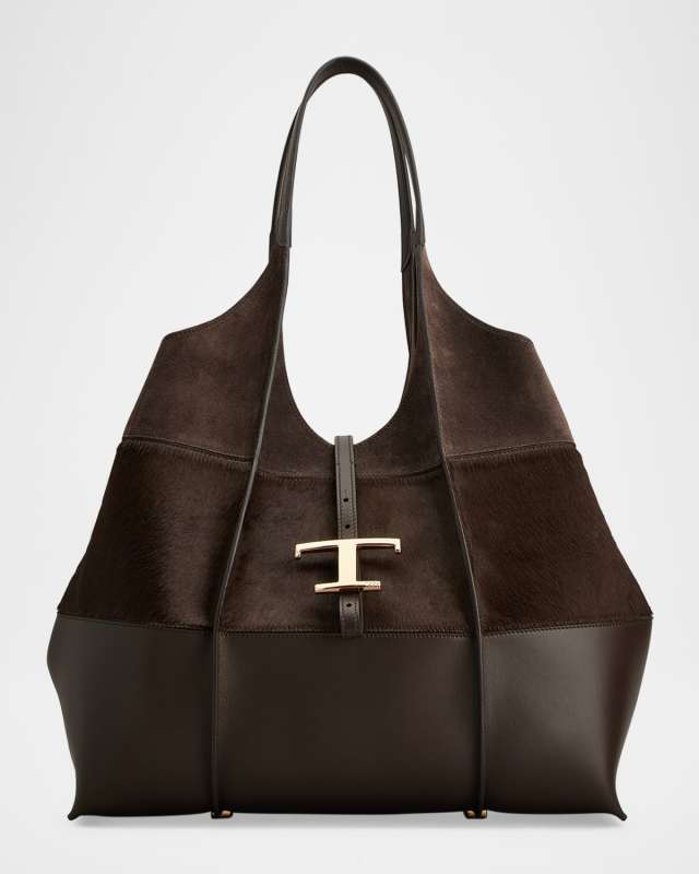Medium Mixed Calfskin Timeless Tote Shopping Bag